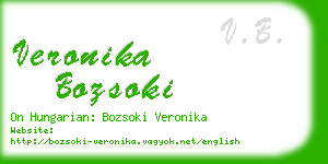 veronika bozsoki business card